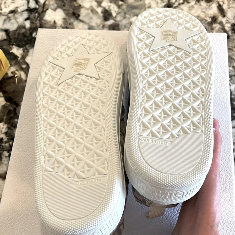 Christian Dior Solar Slip-On Sneakers in grey stone Canvas Sneakers - Picture 6 of 6